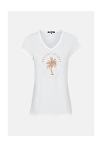 olsen - Shirt mit Placement-Print - White