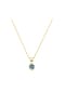 Luigi Merano® Kette Anhänger mit Blautopas London Blue, Gelbgold 585 Bild 1