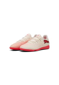 PUMA® - Hallenfußballschuhe Future 9 Play, rutschfest - ALMON-WHIT-RED-BLK