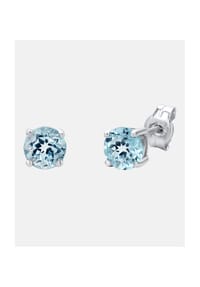 Diamant L'eternel - Ohrringe, mit Blautopas, 375 Weißgold - white gold