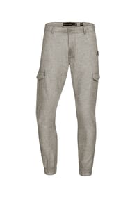 INDICODE - Leinenhose Booth - Black