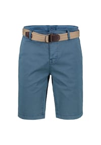 LERROS - Chino-Bermuda mit Gürtel, in Großen Größen - CRISPY BLUE
