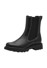 Tamaris - Chelsea Boots, Blockabsatz, Zuglasche, für Damen - 001 BLACK