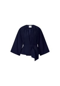 rich&royal - Ballonjacke, Bindegürtel, für Damen - 781  MIDNIGHT BLUE