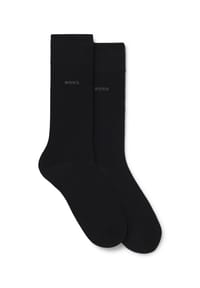BOSS - Mode/Bekleidung, Socken, 2er-Pack, atmungsaktiv, für Herren - 001 BLACK