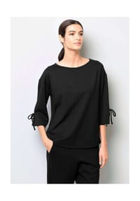 Alba Moda - Modisches Shirt mit Bindeband - schwarz