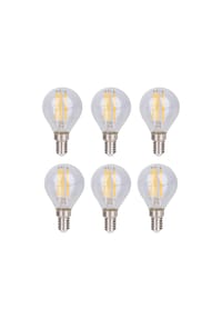 näve Leuchten - 6er-Set LED Leuchtmittel "DAFFY" H: 7,8cm warmweiß - 