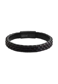 Adelia's Bold Style - Armband aus Leder 21 cm - schwarz