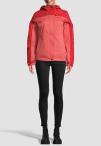 3-in-1 Regenjacke Damen Mit Herausnehmbarer Fleecejacke – Wasserdichte Outdoorjacke, Kapuze, Patchwork, Atmungsaktiv – Für Herbst & Winter