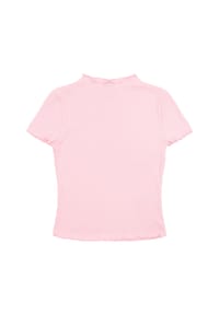 MANGUUN - T-Shirt, Wellensaum, für Kinder - 2 SUNKISSED CORAL