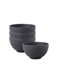 Villeroy & Boch Reisbols Manufacture Rock ø 10,8 cm 4er Set schwarz - MANUFACTURE ROCK - schwarz