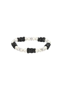Thomas Sabo THOMAS SABO x HARIBO - Perlenarmband mit schwarzen Goldbären - silberfarben, schwarz