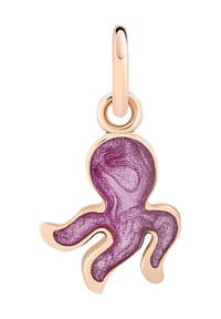 DoDo CHARMS OF NATURE - Damen Anhänger "Oktopus", 375er Roségold - ROSEGOLD/LILA