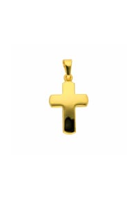 Adelia's - Adelia's Kreuzanhänger 585 Gold ( 14K ) – Goldanhänger Kreuz - gold