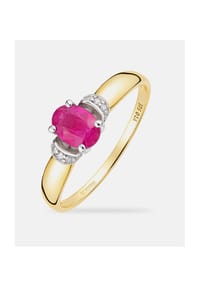 Diamant L'eternel - Ring, mit Rubin, 375 Gelbgold - gold