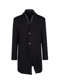 DIGEL - Modern Fit Paletot Deus in Schwarz - Schwarz