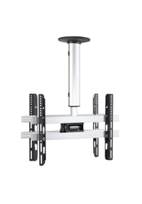 VCM. - Universal TV Deckenhalterung für 2x TVs | 42-65 Zoll bis 60 kg | bis VESA bis 600x400 | höhverstelbar 50-84 cm | TV Halterung 360 Grad schwenkbar drehbar und 15 Grad neigbar | Fernseher Halter – CM4 - 