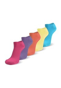 normani® - 15 Paar Sneakersocken American - Hellrosa/Rosa/Pink/Lila/Violett