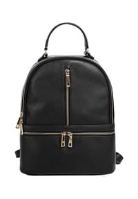 Samantha Look - Rucksack Echt Leder, Made In Italy - cognac