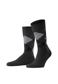 Burlington - King Socken, Komfortbund, Emblem, für Herren - 3011 BLACK-FLAMES