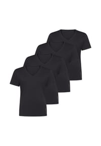 sloggi - Unterhemd / Shirt Kurzarm 4er Pack SLG Base - Schwarz