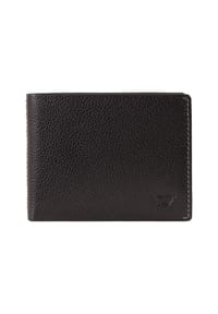 BRAUN BÜFFEL PRATO - Geldbörse "Prato", Leder, uni, für Herren - SCHWARZ