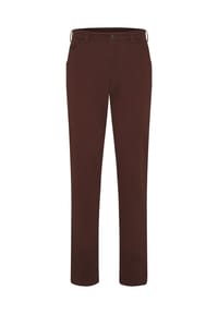 MEYER - Chino-Hose mit Stretch-Bund - anthrazit