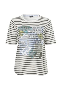 VIA APPIA -DUE- - Shirt Modernes T-Shirt mit Glitzersteinen - ecru multicolor