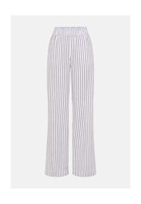 olsen - Hose mit weitem Bein und Streifen-Dessin - 60099 DARK BROWN