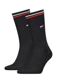 TOMMY HILFIGER - Strümpfe, 2-er Pack, Rippbündchen - 001 WHITE