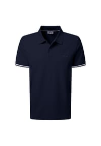 pierre cardin - Kurzarm-Poloshirts mit Logo-Stitching - Mediterranea
