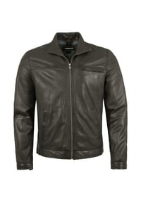 MADDOX - Herren Lederjacke Lammnappa dunkelbraun - dunkelbraun