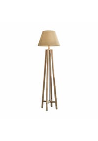 LOBERON - Stehlampe Edgewood braun/leinen - braun/leinen