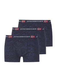 JAN VANDERSTORM - 3er Pack Retropant NORIK - blau