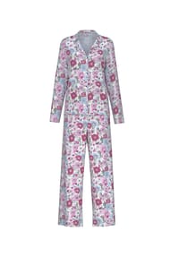CALIDA - Damen Pyjama, durchgeknöpft Palm Dreams - 232 LIGHT MELON