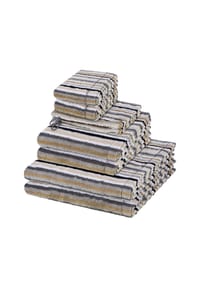 Cawö 2 X Wasch- 2 X Gäste- 2 X Dusch- 2 X Handtuch im Set Lifestyle - Lifestyle - Kiesel