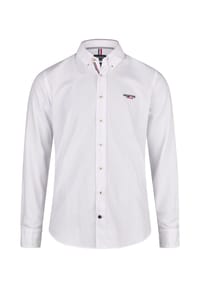 HECHTER PARIS - Hemd aus Seersuckerstoff - white
