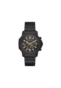 MICHAEL KORS PRESCOTT - Michael Kors Herrenuhr Prescott Chronograph aus schwarzem Edelstahl, MK9252 - Schwarz