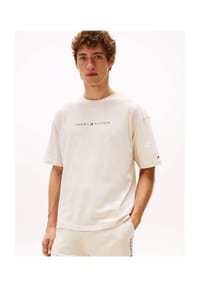 TOMMY HILFIGER - Loungewear-Oberteil Original, Baumwolle, für Herren - YCF TH OPTIC WHIT