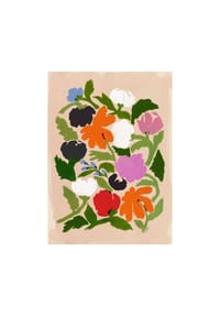  POSTER & FRAME® - Poster  Affordable Art Prints x Megan Galante - Vibrant Floral Abstract Flowers - 30 x 40 cm