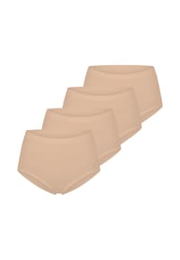 sloggi - High Waist Panty 4er Pack GO Sense - Creme / beige