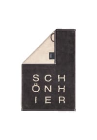 Cawö - Gästehandtuch Postcards Towels - SCHWARZ