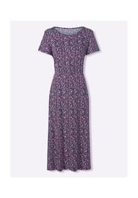 Witt - Jersey-Kleid - marine-orchidee-bedruckt