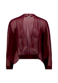 Vera Mont - Blusenjacke, Falten-Detail, für Damen - 6179 STR AUBERGINE
