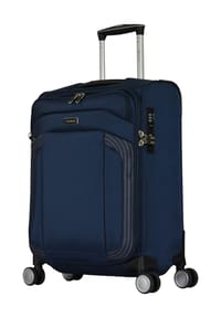 eminent - MERCURY II 4-Doppelrollen-Trolley, Weichgepäck, Kreuzspanngurte, Reißverschlussfach, TSA-Schloss - BLACK