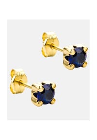 Diamant L'eternel - Ohrringe, mit Saphir, 375 Gelbgold - gold