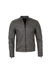 Mauritius LEATHERWEAR - Herren Lederjacke Lammnappa grau - grey