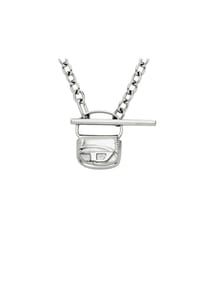DIESEL® - Kette mit Anhänger, Edelstahl - SILBER