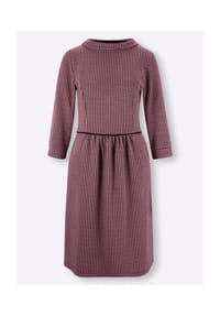 heine - Jersey-Kleid - schwarz-altrosa-gemustert
