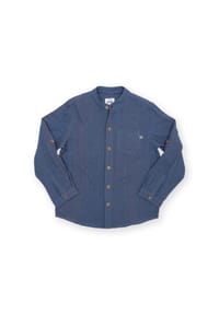 KITE - Kinder Grandad Hemd Bio-Baumwolle - blau